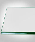 24 Inch Square Glass Table Top 1/4 Inch Thick Tempered Replacement Glass With Flat Polished Edge And Eased Corners