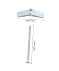 Heavy Duty Drywall Toggle Bolts Kit With Wing Nut Anchors For Oven And Microwave Mounts, 60 Piece High Weight Capacity Mounting Hardware Set, Rock Solid Locking Fasteners And Zinc Plated Steel Construction, 3.6cm toggle bolt and 5.6cm screw