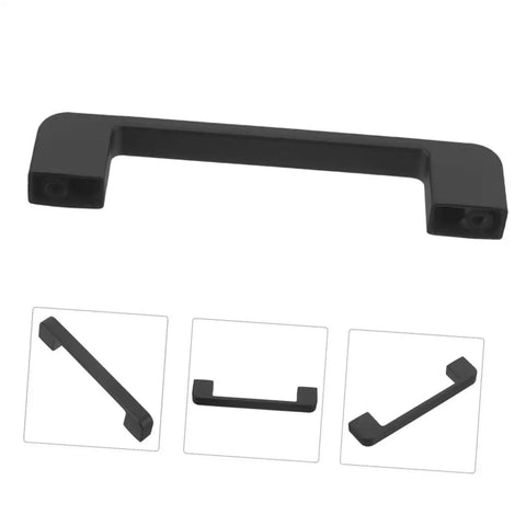 Sleek Black Cabinet Door Handles And Drawer Pulls 2 Piece Set For Kitchen And Closet European Style Wardrobe Pulls Modern Vintage Extended Length Cabinet Handles For Cabinets