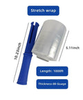 Heavy Duty Stretch Film Roll For Moving And Shipping, Industrial Strength Plastic Wrap With Handle, 5.11 Inch By 1000 Feet