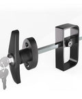 Tough As Nails Heavy Duty Shed Lock With Two Keys And Rugged Steel Latch, black finish lock for garden gates