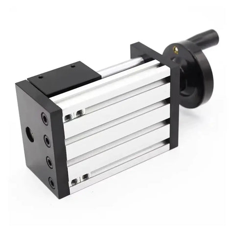 Rock Solid Axis Linear Rail Guide Stage With Ball Screw SFU1605 SFU1610 Handwheel Double Optical Axis 100mm to 500mm Stroke For CNC Parts