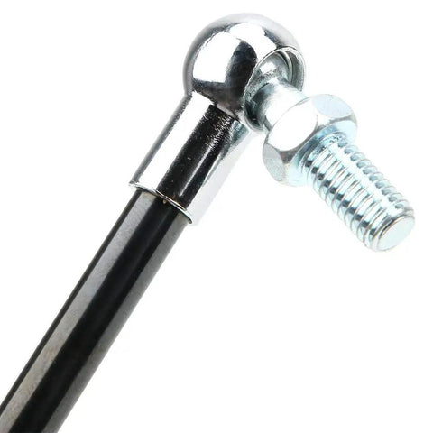 Heavy Duty Gas Strut With Ball Joint Lift Support 300N For Equipment Flip Lids 280mm Center Distance 100mm Stroke, black steel