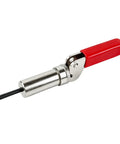 Heavy Duty Plunger Tool For #6 Barrel Fastener 0.158 Inch Inner Diameter Water Utility with red handle and steel body.