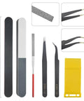 Pro 9 Piece Model Tools Kit For Gundam And Car Model Building Dope Hobby Craft Set with file, tweezers, and storage case