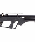 Side view of BullMaster 25 Cal PCP Air Rifle with Scope Bundle Includes 100 Paper Targets and 150 Pellets Hard Case Ready to Shoot Precision Field