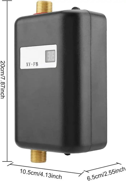 Instant 3000W Tankless Hot Water Heater 110V Mini Electric Water Heater For Sinks Bathrooms Kitchens And Laundry US Plug Black