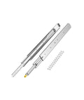 Two Pack Full Extension Drawer Slides With Rail For 36 Inch Drawers, 36 Inch Extension, Heavy Duty Ball Bearing Tracks, 20 Lb Per Pair Capacity