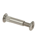 Close-up view of a screw from the 10 Piece M5 Screw And Nut Kit With Male Female Snap Rivets For Cabinets And Furniture Assembly