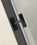 Concealed Tubular Door Closer Auto Soft Close For Fire Rated Doors Up To 50kg Silver Non Handed With Screws Hidden Mount View