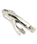 H6 V Grip Crimper for 1/4 and 3/8 inch hose with 2 openings and 2 dies, heavy duty alloy steel, nickel plated tool on white background