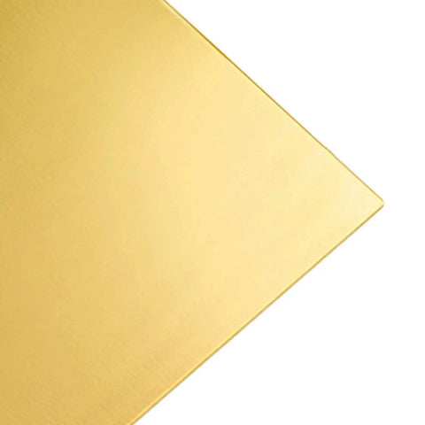 Corner view of Brass Metal Sheet Flat Three Millimeter Thick Blank For Engraving CNC Cutting Hobby Handcrafts And Metalworking 200 By 300 Millimeter