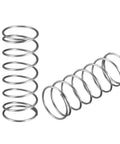 Silver spring steel coil springs, 0.05 in wire, 0.79 in outer diameter, 2 in free length, set of 10