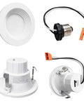 AH Lighting 2 Inch 5CCT Recessed Retrofit Downlight Dimmable with Baffle Trim - UL Certified components and connectors.