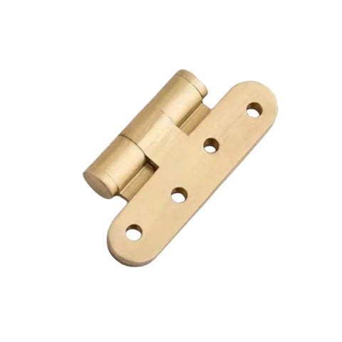 Rock Solid Polished Brass Cabinet Hinges 270 Degree Super Open Angle Door Hardware Heavy Duty Stamped Design No Sweat Setup Includes Flat Head Screws Pair Premium Grade