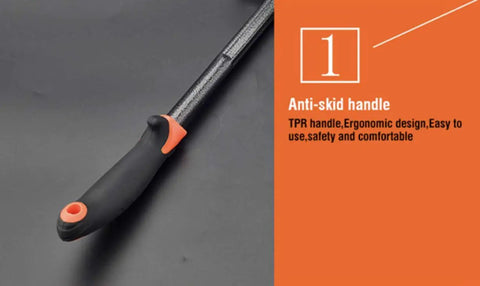 Heavy Duty Carbon Steel Hand Hoe With Ergonomic Rubber Grip For Weeding And Soil Turning Great For Planting And Yard Prep Rust Resistant