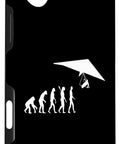 Soaring Hang Glider Evolution Graphic IPhone 16 Plus Case For Sky Lovers And Adrenaline Junkies Lightweight Protective Phone Cover