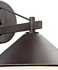 Ripley 12-Inch Outdoor Wall Light In Olde Bronze Finish, 1-Light Exterior Sconce For Porch Or Patio, Weatherproof Outdoor Lighting.
