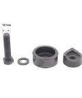 48mm Hole Punch Knockout Die And Punch Set showing components for homebrewing kettles and kegs, includes 15.7mm conduit punch.