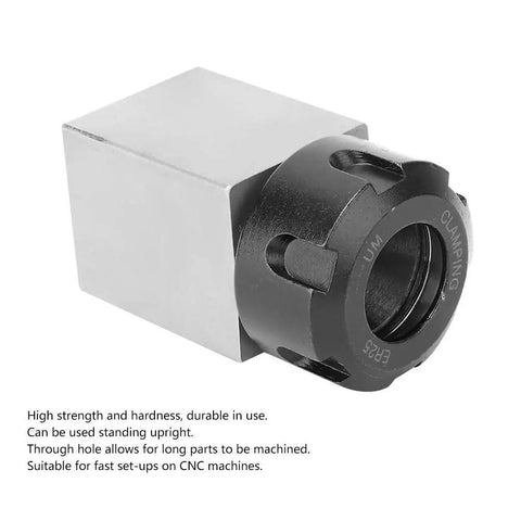 Heavy Duty ER25 Collet Block Holder Kit For CNC Lathes Engraving Machines Featuring Workholding System With Hex Key Chuck Set Guaranteeing Top Performance Handling Heavy Loads Smooth And Easy For Real Makers Doing Serious Work Today, square steel block