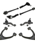 Lexus IS300 Front Suspension Kit With Tie Rod End Ball Joints And Control Arms Inner Right Left Front Upper Lower Sealed With Bushing 2001 2005 3.0L For OEM Style Replacement