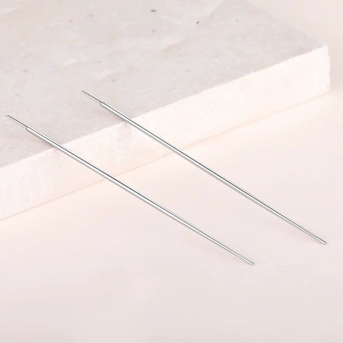 Titanium Insertion Taper for Threadless Body Jewelry, 18G Threadless Piercing Taper Pin for Nostril Piercing, 2Pcs, Skin Friendly G23 Titanium, Easy Locking End, Pro Grade Piercing Tool