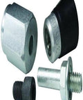 Rock Solid Roloc Disc Pads With A Hella Secure Two Inch Steel Shank Will Grip Bristle Brushes And Scouring Wheels Tight For Zero Slack Grinding, includes nuts, steel adapters.