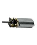 Premium DC Gear Motor With Smooth Low Rpm Reduction And Full Metal Housing Built Like A Tank For Robotics Mods side view showing metal and gear structure.