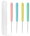 Four Piece Sugar Stir Needle Set And Gotta Have Cookie Decorating Tools Featuring Smooth Plastic Grips for quick icing tasks.