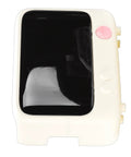 Sleek Router Storage Box With Advanced Cable Management System And Tech Gear Organizer, Milk White, 11.02x3.74 inches.
