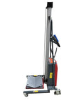 Heavy Duty Powered V Block Work Positioner Truck Smooth Operator Rig With Remote Control side view with steel frame and caster wheels.