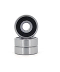 Beefy Heavy Duty Stainless Steel Deep Groove Ball Bearing 25x47x12 mm ABEC 5 S6005 2RS S6005RS With Double Rubber Cover 3 bearings stacked