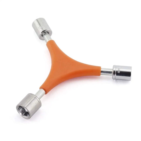 Y Shape Bike Hex Socket Wrench On The Go Repair Tool Three Way Allen Wrench Set 8mm 9mm 10mm Carbon Steel High Hardness Portable Bicycle