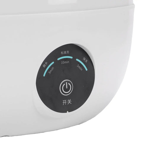 Control panel of Compact Mini Countertop Washer With Spinning Dehydration Basket And Sanitary Blue Light Mode For Undies Socks And Baby Clothes delivers big time fresh results.