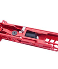Atlas Custom Works Lightweight CNC Aluminum Airsoft Bolt For AAP01 GBB Pistol Red Finish Ported Design For Ultra Smooth Blowback Displayed