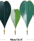 Built Tough Metal Coat Hooks Wall Mount Rack For Entryway And Bedroom Doorway with decorative leaf design.