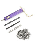 50Pcs Stainless Steel Thread Repair Kit With Helicoil Style Inserts for Aluminum and Other Light Metals, M5 X 2D, tools visible