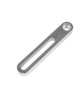 Kick Your Hot Rod Build Up For Real With This CNC Machined 6061-T6 Aluminum Billet Power Steering Bracket Kit Designed for Ford SBF Engines Like The Classic 289, 302 Or 351W To Hold A Saginaw Pump In Place. Silver billet bracket, slotted arm detail