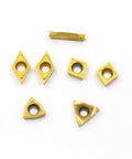 Set of seven Pro-Grade Carbide Turning Inserts MGMN300 16ER A60 WCMT06T304 CCMT09T304 DCMT11T304, suitable for CNC turning on tool holders.