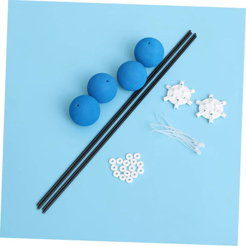 Blue Helicopter Training Gear Kit Set Super Easy Install Helps Prevent Ground Damage for Beginners and Experts components