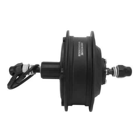 Side view of 36V 500W Brushless Hub Motor With Quiet Aluminum Rim For Electric Bikes Fits 16 To 29 Inch Wheels Beefy Torque Power
