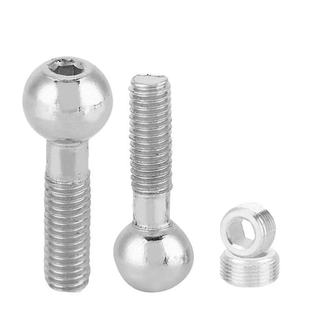 RC Ball Head Screws Metal with Hex Nuts for 1/10 Scale RC Cars Crawlers Trucks Durable Replacement Upgrade Parts Kit