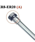 Pro Shop Grade Collet Chuck Er Extension Rod For Cnc Milling Lathe Tools Heavy Duty Machining Shank in ER8-ER20 size.