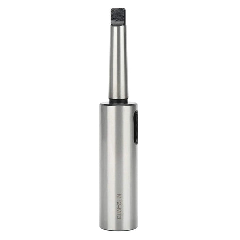 MT2-MT3 taper sleeve adapter in high-speed steel, front view