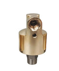 Heavy Duty Brass Rotary Union For High Speed Cooling Water And Air Lines One Way Connector With Left Or Right Hand Thread 200 RPM Max 1.6 MPa DN15 To DN40 Industrial Grade Rotary Joint For Cooling Systems, brass body view