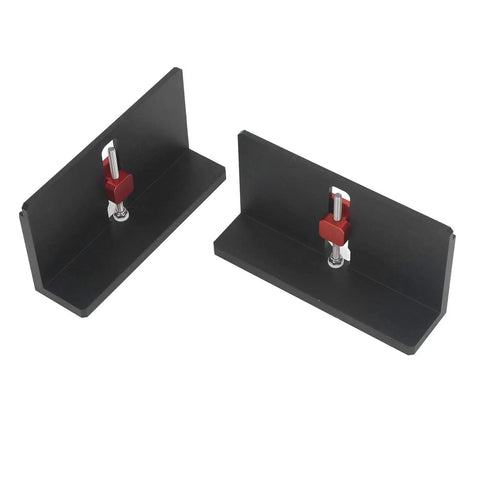 2Pcs Right Angle Spline Clamp Kit Adjustable Dovetail Jig Locator Built Tough Aluminum Alloy Frame Corner Slotting Tool.