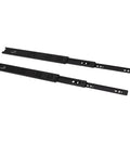 16 Inch Beefed Up Drawer Slides With Full Extension Ball Bearing Rails 100Lb Capacity Twelve Point Five Millimeter Thick Cold Rolled Steel Rubber Pads Ideal For Kitchen Dresser Desk Office Cabinets, black pair