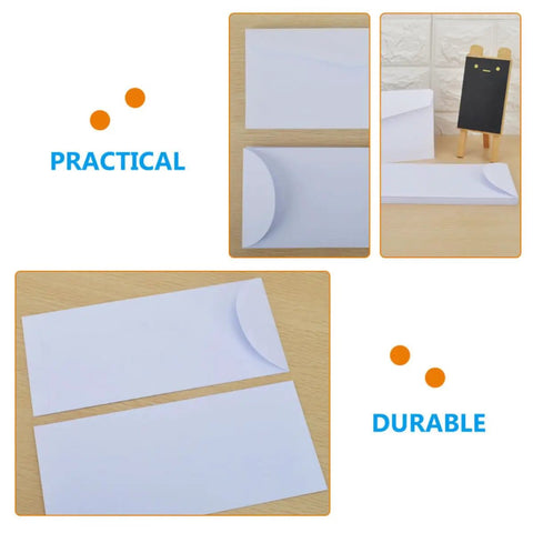 20 Pack White Paper Envelopes For Office And Party Invites Thick Paper With Strong Security Reusable Design For Sending Letters