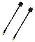 5.8GHz Long Range FPV Antenna Pack with High Gain 2.5 Decibel LHCP SMA Male for FPV RC Drone and Transmitter Two Pack shown