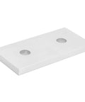 Aluminum Brace Bracket 10 Pack Two Hole Joining Plates For 2020 Aluminum Profiles Oxidized Finish 40mm X 18mm X 4mm close-up view